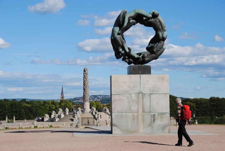 Der neue Stefan Kübler und der Vigelandspark in Oslo.