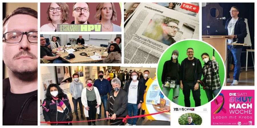 Collage aus den Krebsprojekten von Stefan Kübler im Jahr 2022.